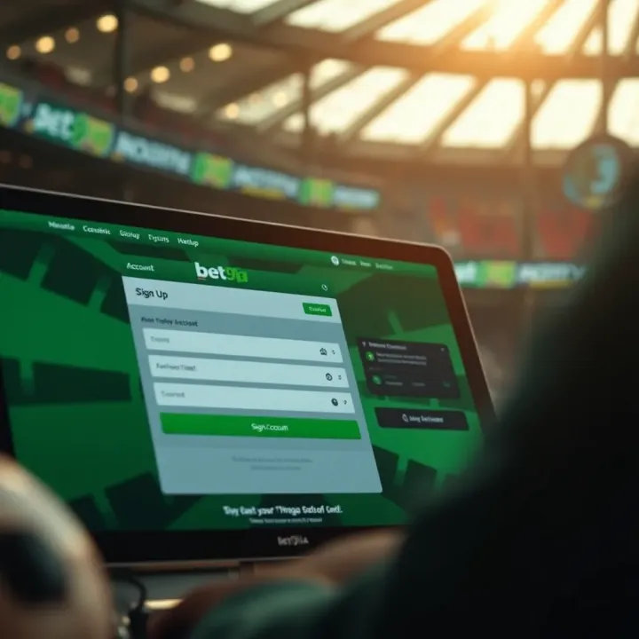 Android smartphone displaying Bet9ja app download page with secure connection icon