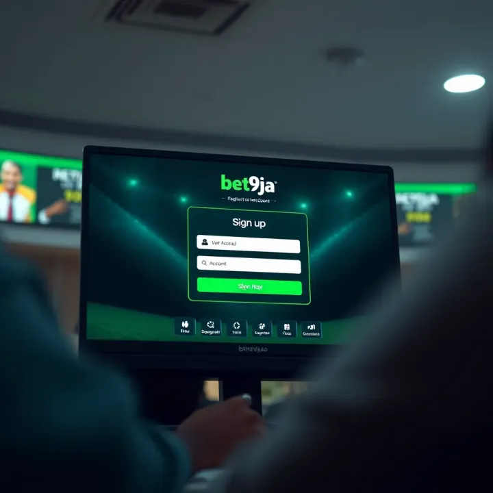 Bet9ja platform displaying live NBA betting options on digital device