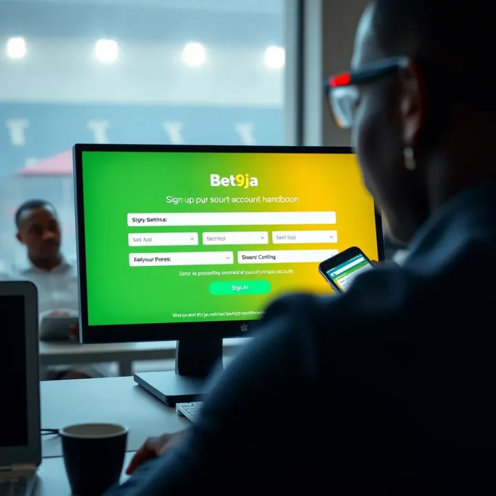 Screenshot of Bet9ja sports betting interface showcasing available sports markets and live betting options