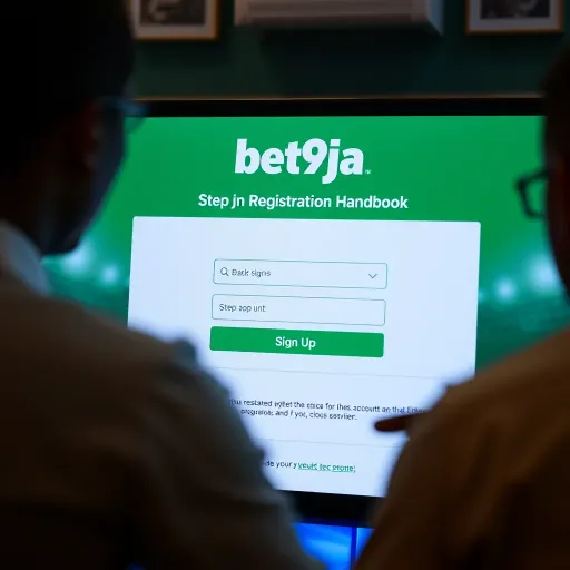 Illustration of a bettor analyzing Bet9ja 1x2 odds on a smartphone with highlighted betting tips